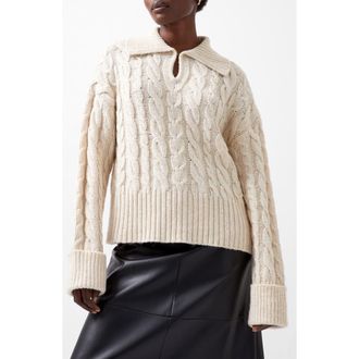 French Connection Kyla Sparkle Sweater in Porcelain Cream at Nordstrom Rack, Size X-Small