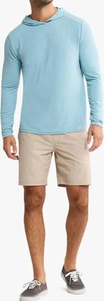 Fair Harbor Seabreeze Lightweight Hoodie In Bay Breeze