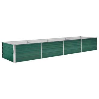 vidaXL Vidaxl - Arriate De Jard&iacute;n De Acero Galvanizado Verde 320x80x45 Cm