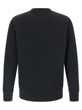 Maison Kitsun&eacute; Fox Head Embroidered Cotton Sweatshirt - Black