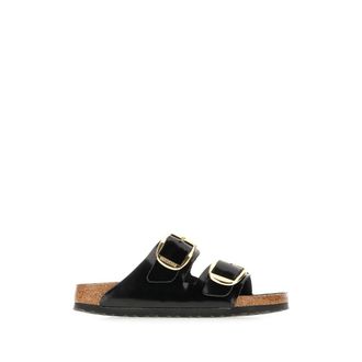Birkenstock Sliders, female, Black, Size: 10 US Arizona Big Buckle Narrow Fit