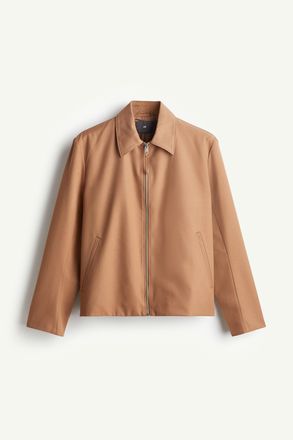 H&M Kurze Twilljacke in Regular Fit - Beige