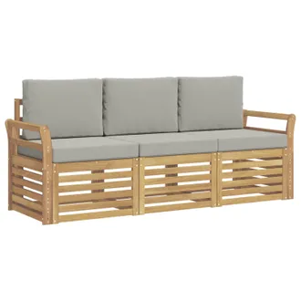 vidaXL Set Divani Legno Di Acacia Massello Vidaxl
