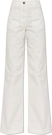 Etro Jeans, Dames, Wit, W26, Denim, Wide-leg Jeans