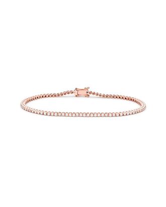 Genevive Brilliance Cz Tennis Bezel Bracelet