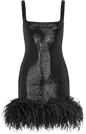 16Arlington Sior Mini Jurk - Dames - Jurken - Zwart - Maat: S Nylon