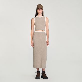 Sandro Jersey de punto con cuello alto