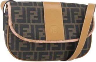 Fendi Pre-owned Cross Body Bags, female, Brown, Size: ONE SIZE Pre-owned Plastic Cross Body Bag