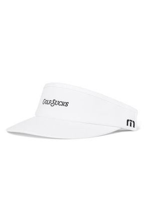 Travis Mathew Golf Sucks Adjustable Visor in White at Nordstrom, Size One Size Oz