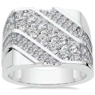 Pompeii3 2 1/2Ct Mens Diamond Ring 10k Yellow Gold Lab Grown