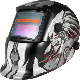 OEM Casco De Soldadura Profesional Con Oscurecimiento Autom&aacute;tico Alimentado Por Energ&iacute;a Solar, Soldadora Tig/mig, Amoladora