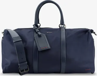 Kiton Ciro Paone Borsa da viaggio in nylon con inserti in pelle - KITON CIRO PAONE - gender_Man