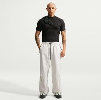 Nike Mens Tech Dri-FIT Shori Knit Open-Hem Pants in Grey | IM5733-072