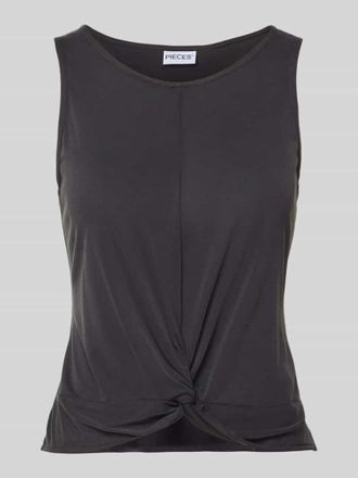 Pieces Regular Fit Top aus Viskose-Mix Modell ANORA in Black, Gr&ouml;&szlig;e XL
