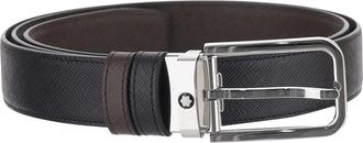 Montblanc 30 mm Omkeerbare Riem in Sartorial Leer - Heren - Riemen - Veelkleurig - ONE Size - Leer - Accessoires