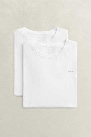 GANT Men 2-Pack Crew Neck T-Shirts (XXXL) WHITE