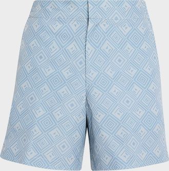 Frescobol Carioca Men & apos;s Porto Classic Angra Maderia Swim Trunks