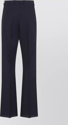 Jil Sander wool mohair slim-fit flared trousers