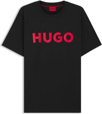 HUGO BOSS Regular-fit T-shirt in cotton jersey with logo artwork