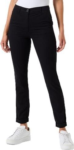 Pantalon Chino En Coton Mélangé Pk011-Adelmob Camel Caroll - Femme