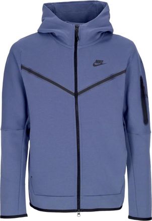 Nike Tech Fleece Hoodie met rits - Heren - Trainingsjackets - Blauw - XL - Katoen - Fitness