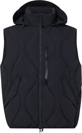 Oakley Baldface Puffer Vest - Heren - Bodywarmers - Zwart - L - Katoen - Jassen