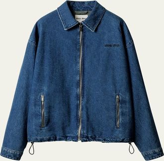Miu Miu Denim Zip Shirt Jacket
