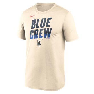 Nike Los Angeles Dodgers City Connect Team Phrase Script Nike Mens Dri-FIT MLB T-Shirt in Brown | NKGK15ALD-TG9