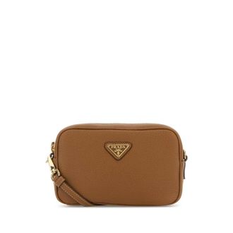Prada Caramel Leather Crossbody Bag