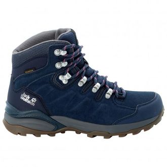Jack Wolfskin Refugio Texapore Mid Wanderschuhe f&uuml;r Damen | blau