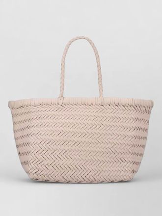 Dragon Diffusion woven beach bag braided handle tote