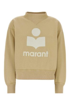Isabel Marant Beige Mock Collar Sweatshirt
