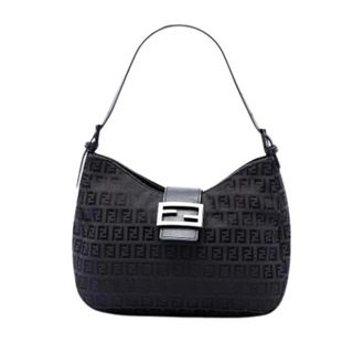 Fendi Pre-owned Shoulder Bags, female, Black, Size: ONE SIZE Pre-owned Vintage Shoulder Bag
