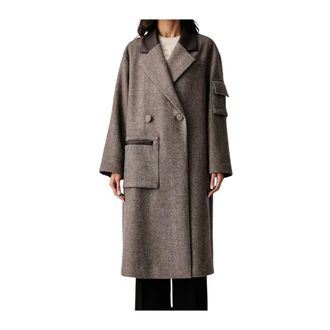 A|X Armani Exchange Wollen jas - Dames - Mantels - Grijs - Maat: S Wol