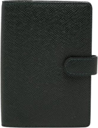 Louis Vuitton Pre-owned Taiga Agenda Cover - Dames - Vintage Accessoires - Zwart - ONE Size - Leer - Vintage