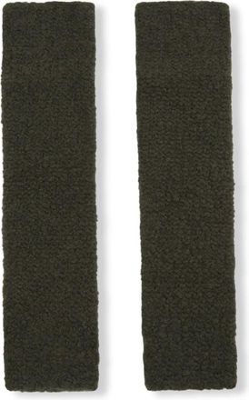 Cortana Iglo- donkergroene mouwen van kasjmier en zijde - Dames - Handschoenen - Groen - ONE Size - Kasjmier - Accessoires