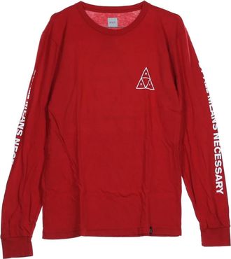 HUF Rode Resort Longsleeve Heren Tee - Heren - Longsleeves - Rood - XL - Tops