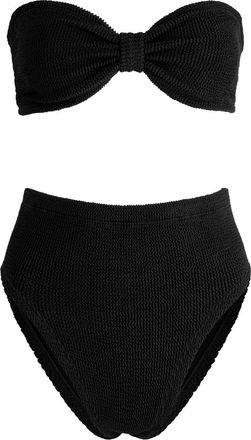 Hunza G Ruby Crinkle Bikini - Black - One Size