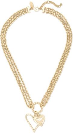 Ramy Brook Love Charm Multichain Pendant Necklace in Gold at Nordstrom, Size No Size