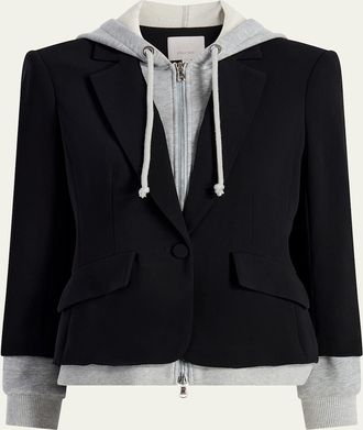 Cinq &agrave; Sept Khloe Le Petit Zip-Front Blazer