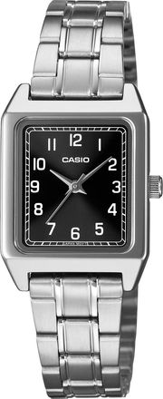 Casio Womens Black Dial Stainless Steel Classic Analog Watch - LTP-B150DA-1BDF