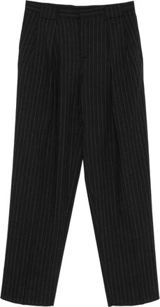 Paura Pantaloni Noge gessati - Nero