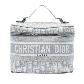 Dior Vanity Bag Pre-owned in tela ricamata - - Pre-owned - Donna - Grigio - ONE SIZE