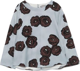 Luisa Cerano Blusa con stampa a fiori