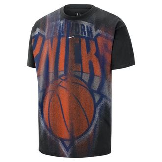 Nike Mens New York Knicks Basketball T-Shirt in Black | IO6422-010