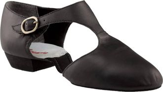 Capezio Womens Buckle Pedini Flats In Black