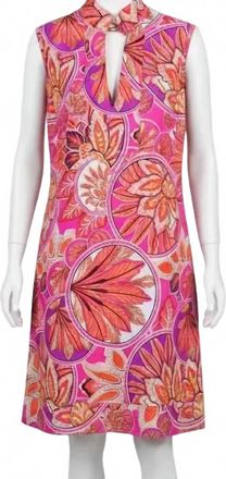 Jude Connally Womens Kristen Mini Dress In Stained Glass Hot Pink