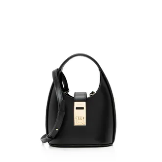 Ferragamo Calfskin Gancini Mini Hobo