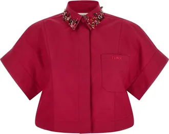 Fendi Multicolor Cotton Womens Blouse