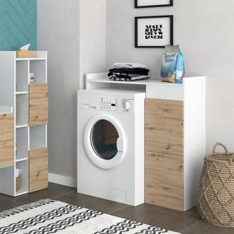 Vicco Armario Para Lavadora Alf, Blanco, 99 X 98 Cm Con 2 Cajones